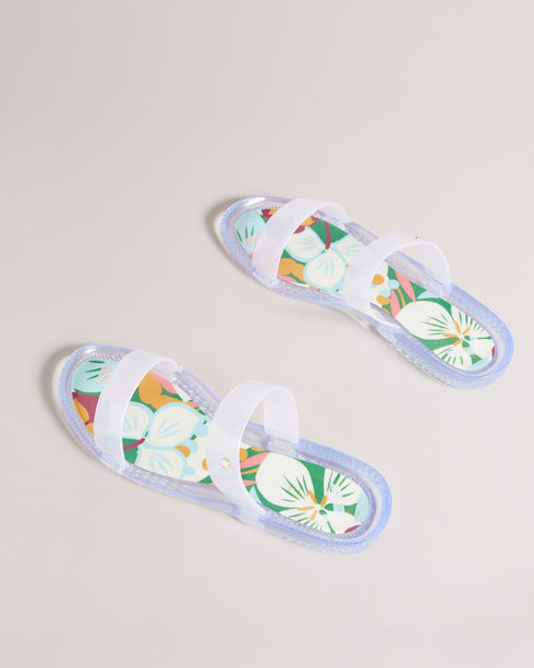 <P>Sunburst Two Strap Jelly Flip Flop</P>